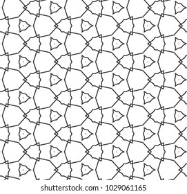 Seamless geometric ornamental vector pattern