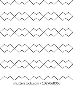Seamless geometric ornamental vector pattern