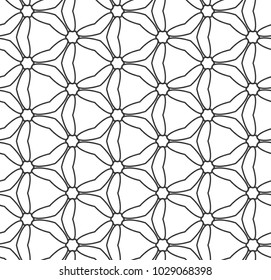 Seamless geometric ornamental vector pattern