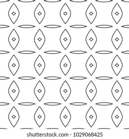 Seamless geometric ornamental vector pattern