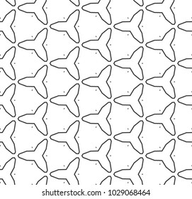 Seamless geometric ornamental vector pattern