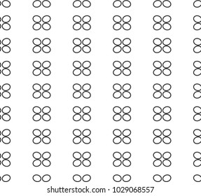 Seamless geometric ornamental vector pattern