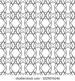 Seamless geometric ornamental vector pattern