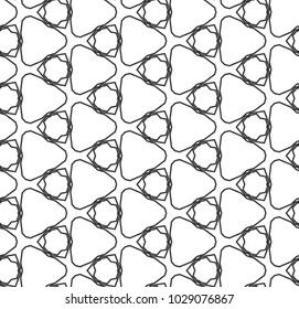 Seamless geometric ornamental vector pattern