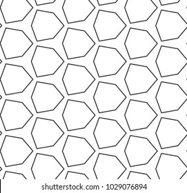 Seamless geometric ornamental vector pattern