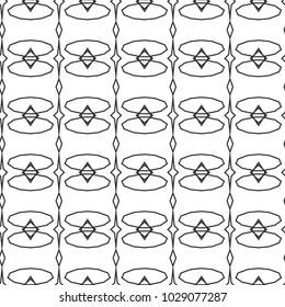 Seamless geometric ornamental vector pattern