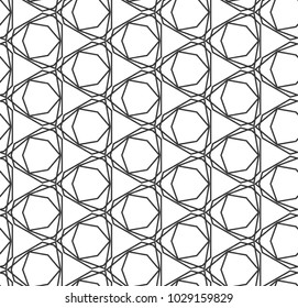 Seamless geometric ornamental vector pattern