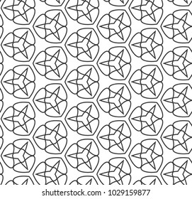 Seamless geometric ornamental vector pattern
