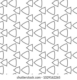 Seamless geometric ornamental vector pattern