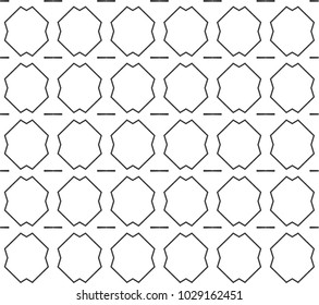 Seamless geometric ornamental vector pattern