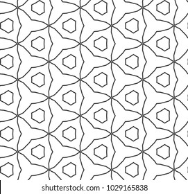 Seamless geometric ornamental vector pattern