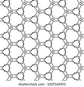 Seamless geometric ornamental vector pattern
