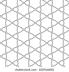 Seamless geometric ornamental vector pattern