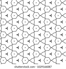 Seamless geometric ornamental vector pattern