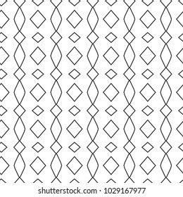 Seamless geometric ornamental vector pattern