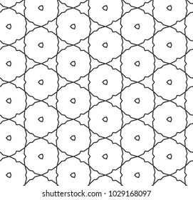 Seamless geometric ornamental vector pattern
