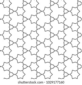 Seamless geometric ornamental vector pattern