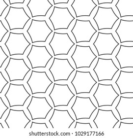 Seamless geometric ornamental vector pattern