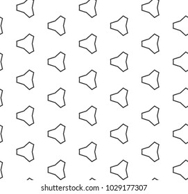 Seamless geometric ornamental vector pattern