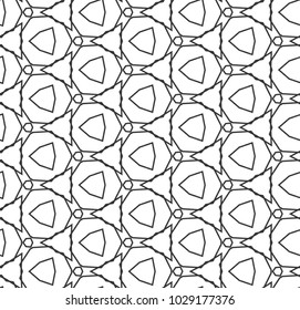 Seamless geometric ornamental vector pattern