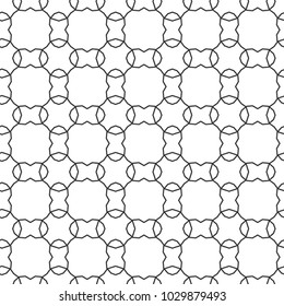 Seamless geometric ornamental vector pattern