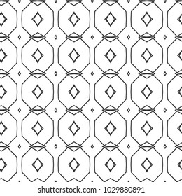 Seamless geometric ornamental vector pattern