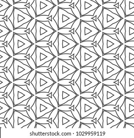 Seamless geometric ornamental vector pattern
