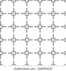 Seamless geometric ornamental vector pattern