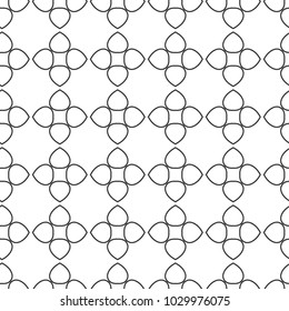Seamless geometric ornamental vector pattern