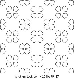 Seamless geometric ornamental vector pattern