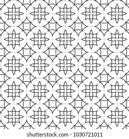 Seamless geometric ornamental vector pattern