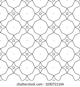 Seamless geometric ornamental vector pattern