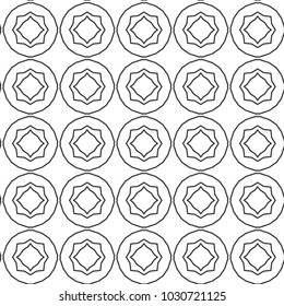 Seamless geometric ornamental vector pattern
