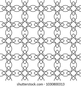 Seamless geometric ornamental vector pattern