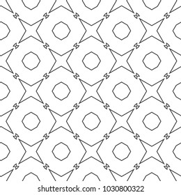Seamless geometric ornamental vector pattern