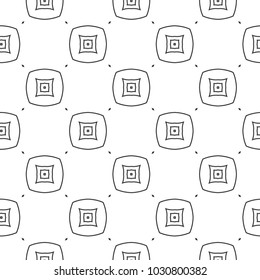 Seamless geometric ornamental vector pattern