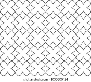 Seamless geometric ornamental vector pattern