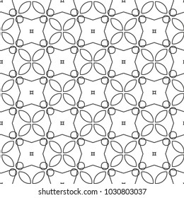 Seamless geometric ornamental vector pattern