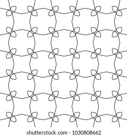 Seamless geometric ornamental vector pattern