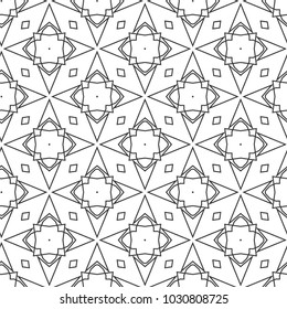 Seamless geometric ornamental vector pattern
