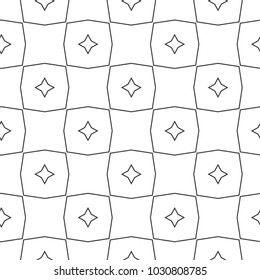 Seamless geometric ornamental vector pattern