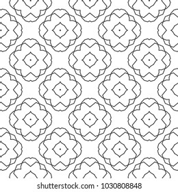 Seamless geometric ornamental vector pattern