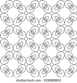 Seamless geometric ornamental vector pattern
