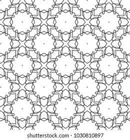 Seamless geometric ornamental vector pattern