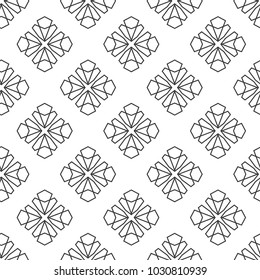 Seamless geometric ornamental vector pattern