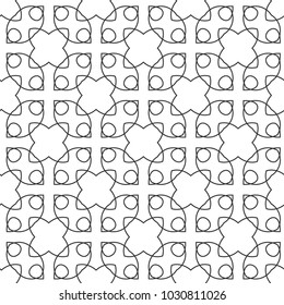Seamless geometric ornamental vector pattern