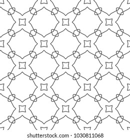 Seamless geometric ornamental vector pattern