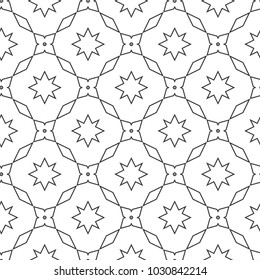 Seamless geometric ornamental vector pattern