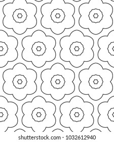 Seamless geometric ornamental vector pattern