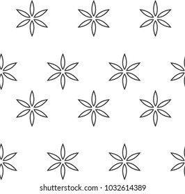 Seamless geometric ornamental vector pattern